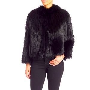 Theory Real Fox Fur Elstana Jacket